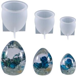 Siliconenmal Eivorm L Epoxy resin zeep kaarsen 70 mm per stuk