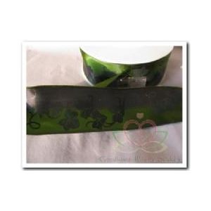 Lint Two Tone Hedera-ranken Groen tint / meter Lint Two Tone H