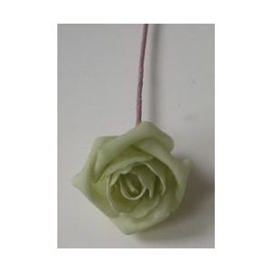 foam Rose Emilia 6cm. Cool Green MINT Groen BUNDEL7 Bundel 7 stuks