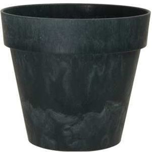 Bloempot flowerpot Ibiza beton 12 cm Zwart Black Bloemenvaas pot ook voor bv bloemschikken