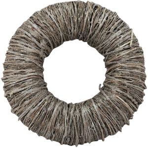 Krans Mactan Grass White Wash 25cm. twijgenkrans