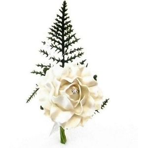 Corsage Pearlized Carn Antique IVORY Corsage