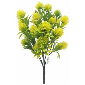Vuller 32cm PLASTIC FILLER BUSH YELLOW/GREEN corsage vuller of in klein potje
