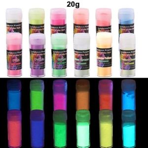 Pigment Luminous poeder Glow in the dark kleurstof voor Epoxy en nagels Yellow Geel 20 gram