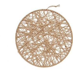 Metalen ring met Jute Web frame 75cm Flowerhoop Basis voor bv droogbloemen
