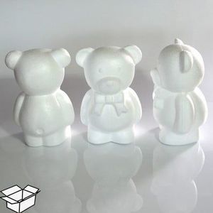 Styropor Beer Wimb 20 cm voor bijvoorbeeld roosjes per stuk, StyroporBeer voor rosebear