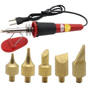 Houtbranderset Woodburning soldeerbout 30W met 5 bits  Houtbranden Woodburning