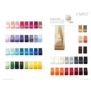 Lint Bel Satijn 25 mm br / rol - apricot 52 ook geschikt om te bedrukken met onze lintprinter
