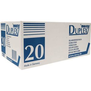 Duplex Steekschuim 20 grote blokken / doos 20 23 x 11 x 8 cm Speciaal voor dennentakken, kerstgroen