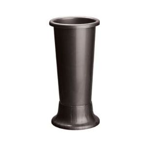 Kunststof bloemenvaas darkgrey Flower holder Ideaal 22*50 cm. kunststof vaas