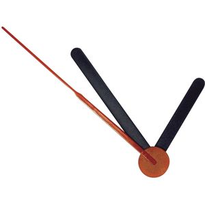 Wijzers zak à 1 set, uren/minuten/seconden-wijzer, zwart Wijzers klok