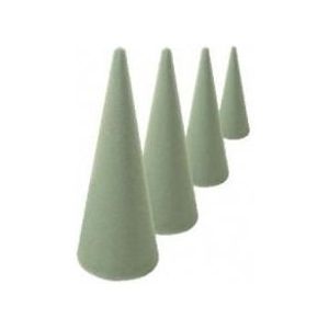 Kegel steekschuim oase voor verse bloemen 24hoog 24 x 9 cm.