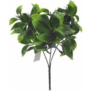 Vuller 28cm PLASTIC LEAFY BUSH GREEN corsage vuller of in klein potje