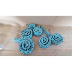 Palm Mule Ring, Palm Male ring Azuro Azuur Turquoise 15 stuks