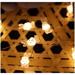 Ledlampjes met kleine KONIJNTJES 20 lampjes 2meter Led lampjes excl batterijen