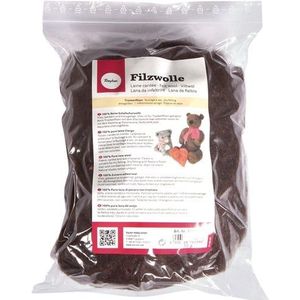 Zuivere scheerwol donkerbruin 50gr