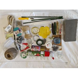 Kerstpakket hobby en bloemschikken XXL 115 startpakket