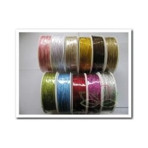 Koord, glanzend gekleurd koord 2 mm rol 50 m - 523 purple- paars Koord, glanzend
