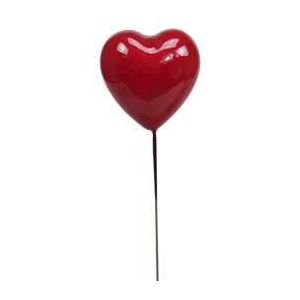 Actie Bijsteker Rode Harten 3*3cm Doos 48 stuks Hartjes rood