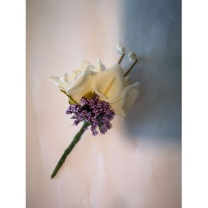 Corsage CallaPick met Lila FB Maatwerk corsage