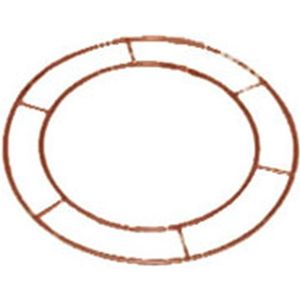 Metalen frame, WIRE RINGS 14 INCH OPEN! Metalen frame, koperkleur