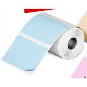 Thermische labels, BEIGE 40*30mm Stickers Labels Thermal / rol 230labels tbv bv Phomemo M110. M220, M221 om zelf foto, tekst, afbeeldingen op te printen