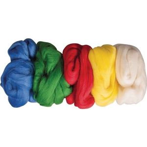 Wol Zuivere Scheerwol 5 Basis Kleuren 125 g