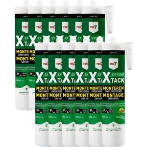 TEC7 X-Tack Montagekit - Zwart - Koker - 290ml (12st)