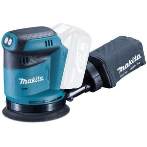 Makita DBO180Y1J 18V Li-Ion Accu excentrische schuurmachine body (1x 1.5Ah accu) in Mbox - 125mm