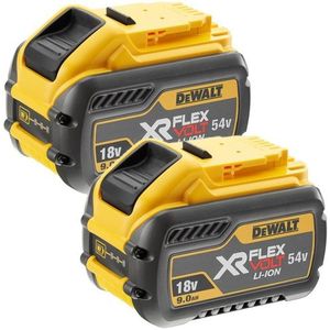 DeWALT DCB547-2 18V / 54V XR Flexvolt Li-ion Accu Duopack (2x DCB547) - 9.0Ah