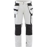 Blåkläder 1079 Werkbroek Voor Schilder/stucadoor Met 4-weg Stretch - Wit/donkergrijs - 54 (XL)