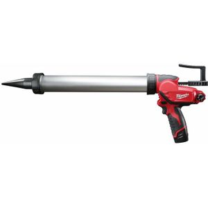 Milwaukee M12 PCG/600A-201B 12V Li-Ion Accu Lijm- En Kitspuit Set (1x 2.0Ah Accu) Incl. Worsthouder In Tas