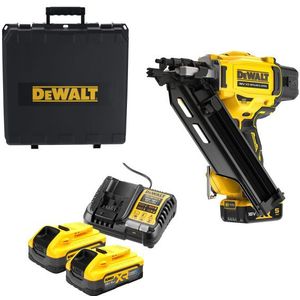 DeWALT DCN930P2-QW 18V Li-ion XR Accu Constructie Tacker Set (2x 5.0Ah) In TSTAK - Enkelschot & Bumpfire - 50-90mm - Koolborstelloos