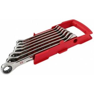 Milwaukee 4932464993 7-delige Ratelsleutelset - 8-17mm