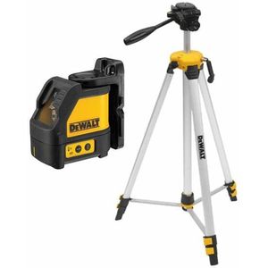 DeWALT DW088KTRI Zelfnivellerende Kruis Lijnlaser In Koffer (DW088K) & Statief In Tas (DE0881T) - 15m