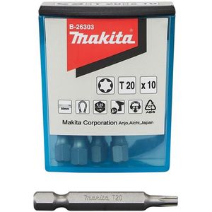 Makita - B-26303 Schroefbit - T20 - 50mm - Set van 10