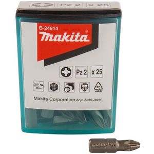 Makita B-24614 Schroefbit PZ2x25mm 25 Stuks
