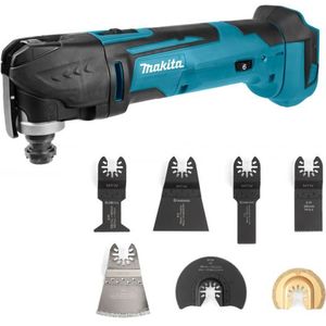 Makita DTM51Z 18V Li-Ion Accu Multitool Body Incl. 7-delige Multitool Zaagbladen Set