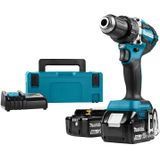 Makita DDF484RTJ 18V Li-Ion Accu Boor-/schroefmachine Set (2x 5.0Ah Accu) In Mbox - Koolborstelloos