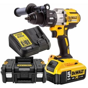 DeWALT DCD996NT 18V Li-ion XR Accu Klopboor-/schroefmachine Body In TSTAK - Koolborstelloos + 5Ah Accu En Acculader