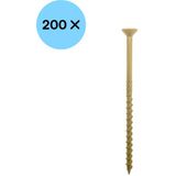 Woodies 61851441 Ultimate Spaanplaatschroef Gehard Staal - TX25 - 5.0 X 60mm - Verzonken Kop - Deeldraad - Gecoat (200st)
