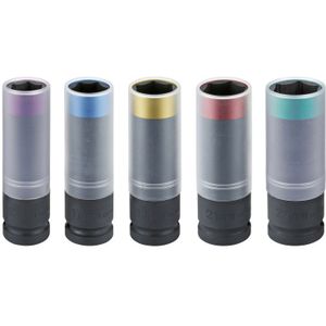 Sonic 300507 Doppenset 1/2'' Voor Wielmoeren - 6 Kant - 5 Delig
