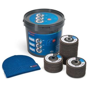 Bosch 061599765W 40-delige Lamellenschijvenset - 125mm + Muts