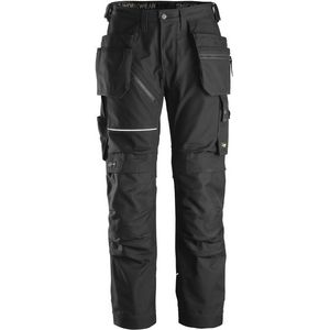 Snickers 6214 RuffWork Canvas+ Werkbroek Met Holsterzakken - Zwart - Maat 050