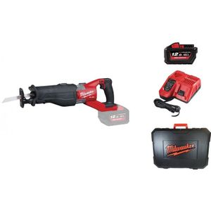 Milwaukee M18 FSX-121X Super Sawzall 18V Li-ion Accu Reciprozaag Set (1x 12.0Ah Accu) In Koffer - Snelwissel - Koolborstelloos