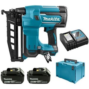 Makita DBN600RTJ 18V Li-Ion Accu Brad Tacker Set (2x 5,0Ah Accu) In Mbox