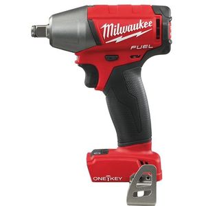 Milwaukee M18 ONEIWF12-0X 18V Li-Ion Accu Slagmoersleutel ONE-KEY Body In HD BOX - 300Nm - 1/2" - Koolborstelloos