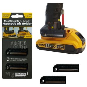 StealthMounts BH-DW-BLK-2 Magnetische Bithouder Voor Machines DeWALT XR & FlexVolt- Zwart - 2-pack
