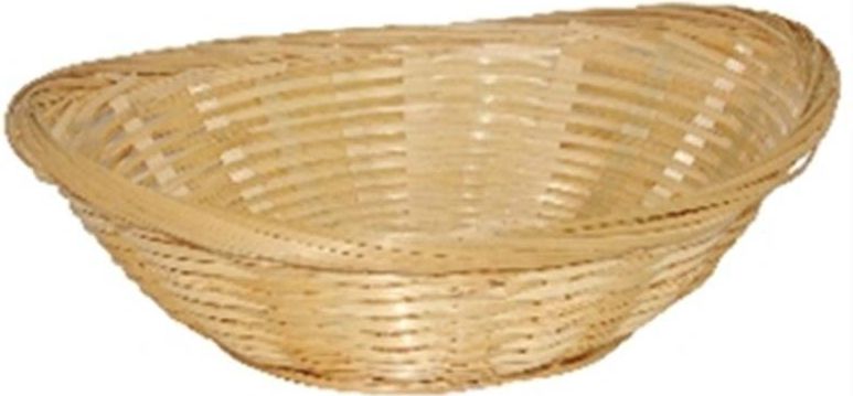 Broodmand - Riet - Bruin - Handgeweven