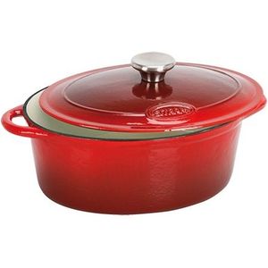 Braadpan Signature Rood - Le Creuset Look-a-Like - Ovaal 280x220mm